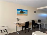 Desk and lamp - great for business travellers 